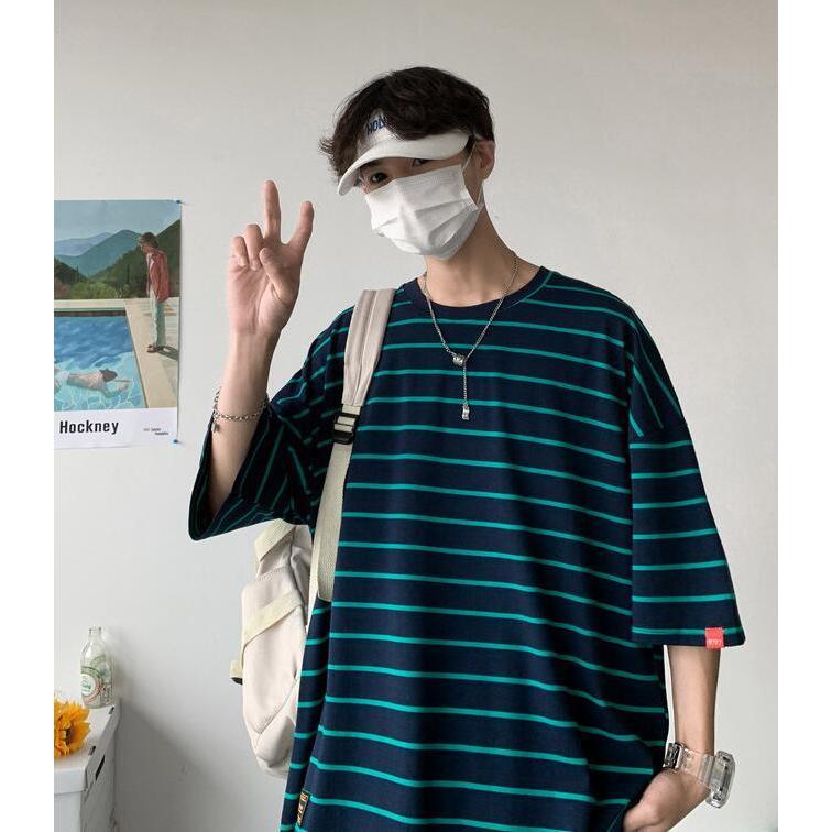 everyone ボーダーTシャツ　サイズM everyone border long sleeve tee shirt (NAVY) | everyone