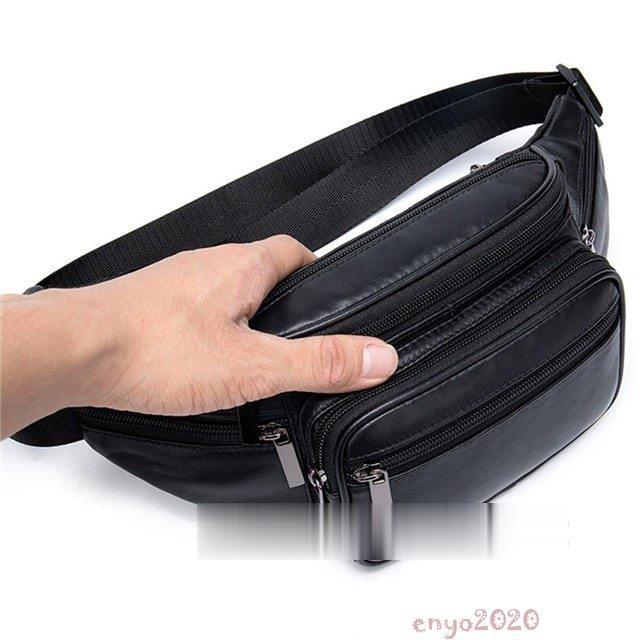 SAAD　革　ポーチ　黒　ショルダーバック　ウエストポーチ ウエストバッグ ウエストポーチ ショルダーバッグ メンズ 牛革