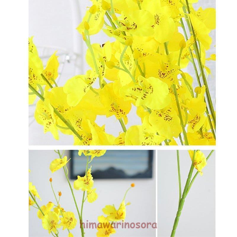 造花 シルクフラワー 蘭の花 開店祝い春 枯れない花 ブーケ 花束