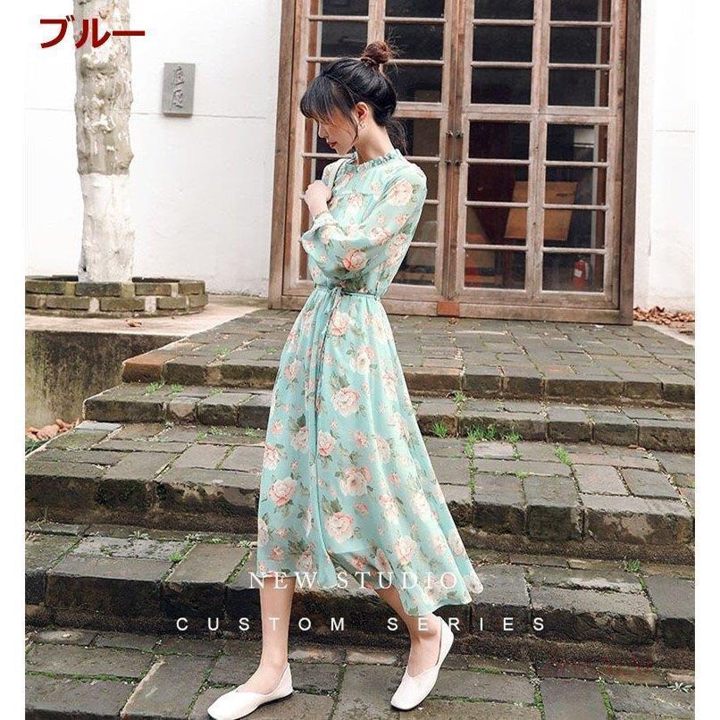 ワンピース レディース 30 40代ワンピース 春 夏 秋新作 40代ワンピース 長袖ワンピース 40代ワンピース きれいめワンピース お出かけ 通勤 大人 結婚式 ネットファミリー シフォン オシャレ You0526 4vs51