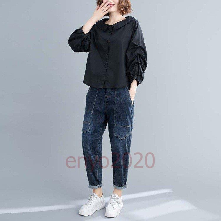 シャツ トップス プルオーバー シャツブラウス 長袖シャツ t