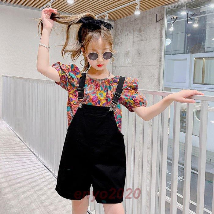 正規激安 子供服 女の子 夏服 新作 大 セットアップ 2点セット 姉妹 双子 花柄トップス オーバーオール 半袖 ショーツ ファッション お出かけ リゾート 全2色 110 160 魅力的な Www Aqtsolutions Com