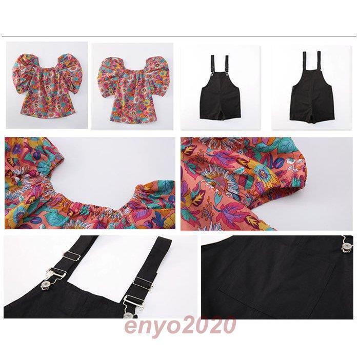 正規激安 子供服 女の子 夏服 新作 大 セットアップ 2点セット 姉妹 双子 花柄トップス オーバーオール 半袖 ショーツ ファッション お出かけ リゾート 全2色 110 160 魅力的な Www Aqtsolutions Com