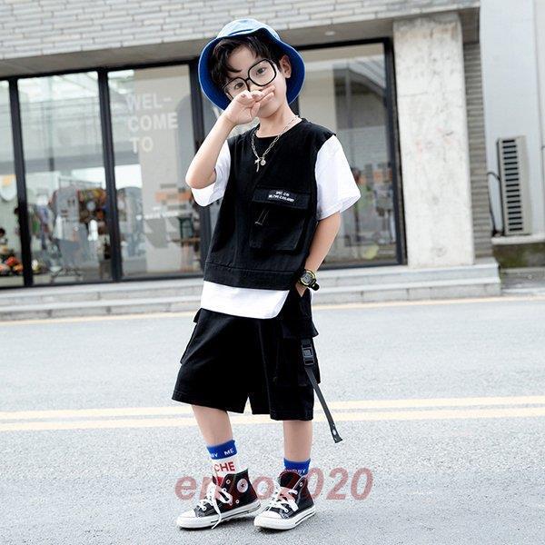 子供服 セットアップ キッズ 男の子 夏服 トップス 半袖tシャツ ハーフ