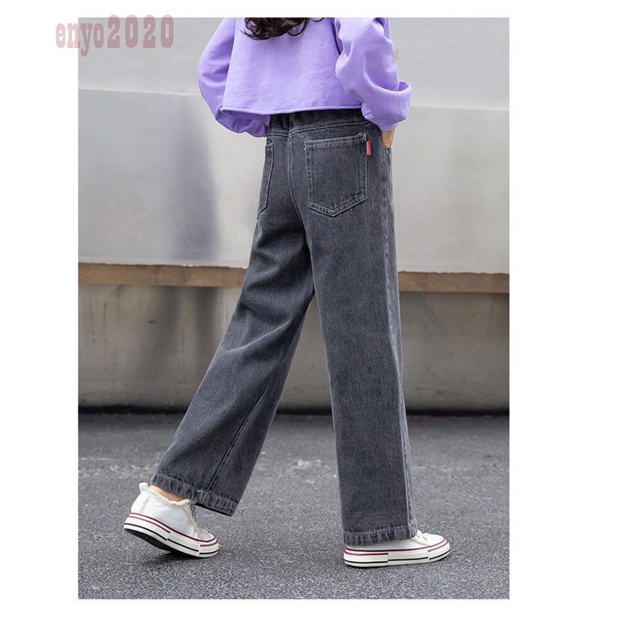 デニムパンツ キッズ 女の子 裏起毛 厚手 子供服 春秋冬 ロングパンツ