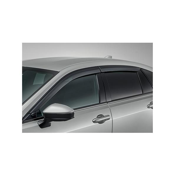 クラウンスポーツ純正サイドバイザー モノトーン用メッキ枠　前後窓　4枚分 クラウンスポーツ サイドバイザー ※1台分 トヨタ純正部品