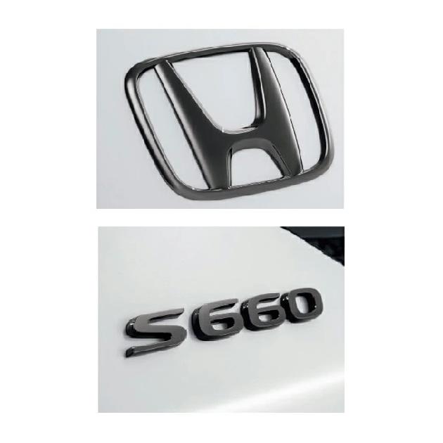 新品】 ホンダ純正 S660 ( JW5 )用 ブラック エンブレム 2点セット 