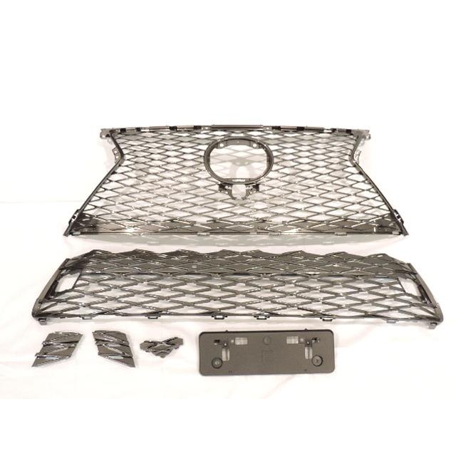 レクサス 純正 NX Fスポーツ用 前期 フロントグリル & フロントロアバンパーモール セット 流用可能 NX200t NX300h カメラ有 ソナー有