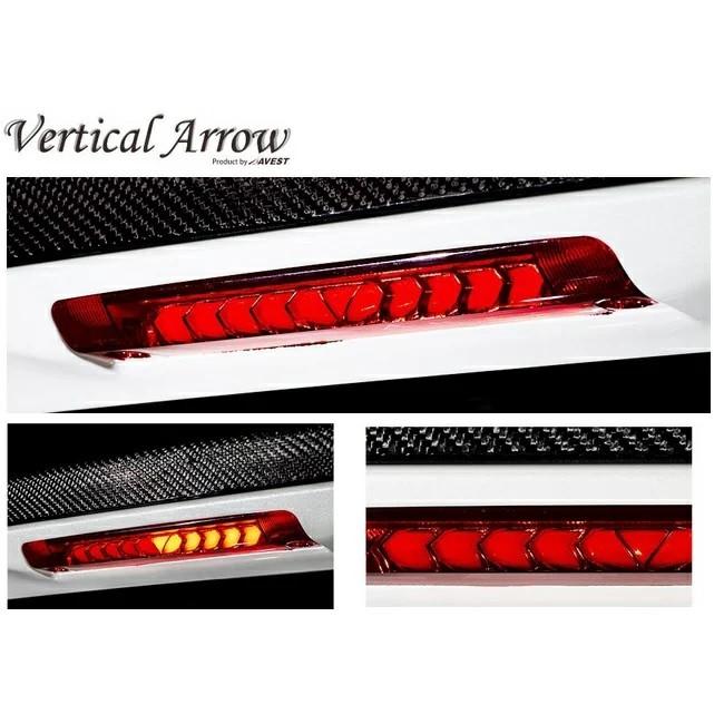 AVEST  Vertical Arrow ヴァーティカルアロー  LED ハイマウントストップランプ  30アルファード  アルファードハイブリット  レンズカラー  レッド｜enzo-machina