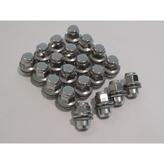 【正規国内ニッサン純正】 純正アルミホイール用 ナット  20個入り M12&times;1.25 平座ナット 袋ナット  スカイライン V36  H18.11〜H25.10  日産純正品