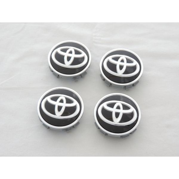 TOYOTA トヨタ アルミホイール　センターキャップ4つ トヨタ 純正アルミ用 センターキャップ ブラック 4個セット