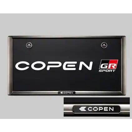 トヨタ純正 LA400K コペン GRスポーツ用 ブラックメッキ調 ナンバー 