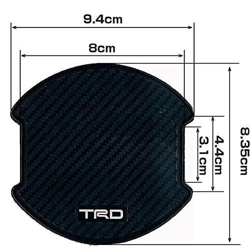 トヨタ TRD ドアハンドルプロテクター 2枚入り MS010-00023