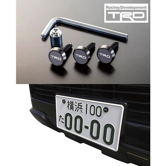 TRD ロックボルト ( ナンバープレート 用 ) 3本セット TRDロゴ TRD ロックボルト ( ナンバープレート 用 ) 3本セット TRDロゴ