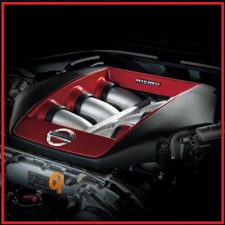 NISSAN SKYLINE GT-R エンジンカバー レッド 正規国内ニッサン純正】 R35 GT-R用 エンジンカバー ニスモ