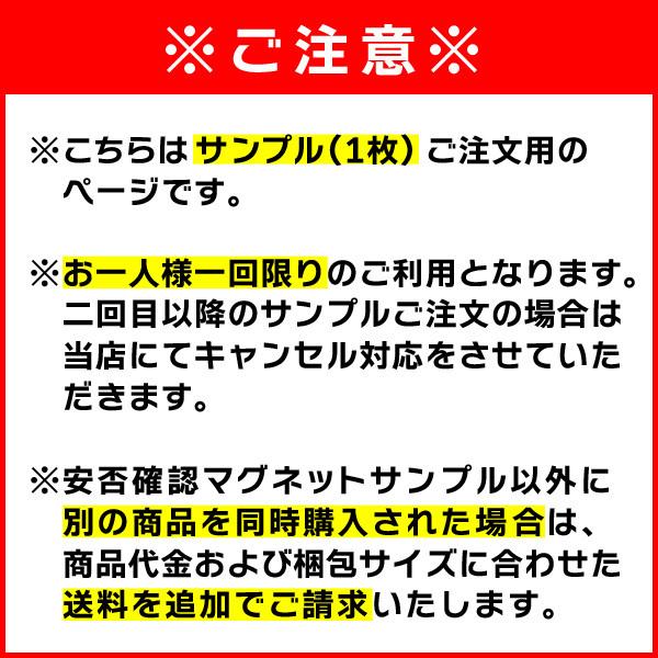 サンプルご注文用】もしもの災害時に！安否確認マグネット 六角形 両面 
