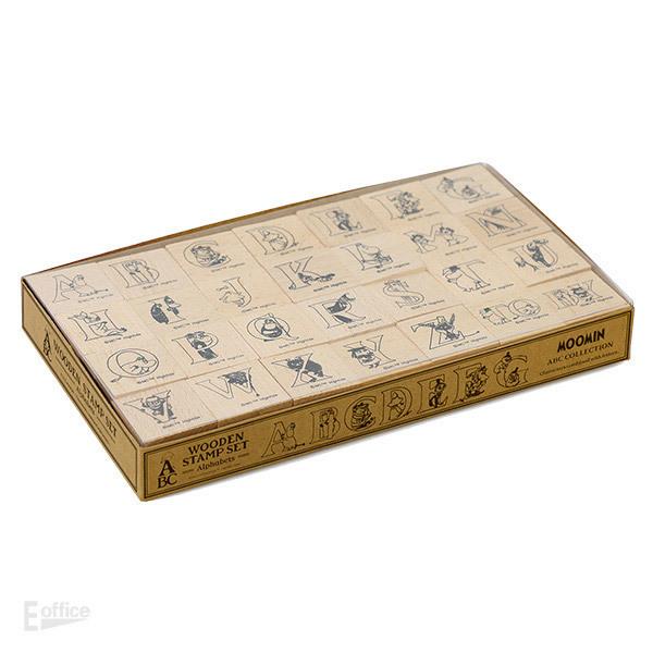 ムーミン ウッドスタンプ アルファベット 28個入り 英語 木製 HIGHTIDE