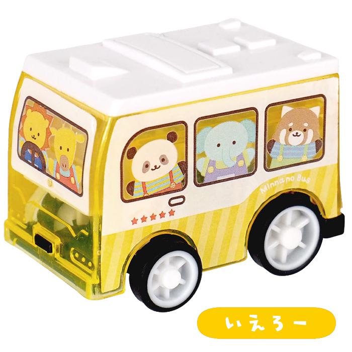 アニマルバスプルバックカー 全6種（12個入り） : eおもちゃやさん