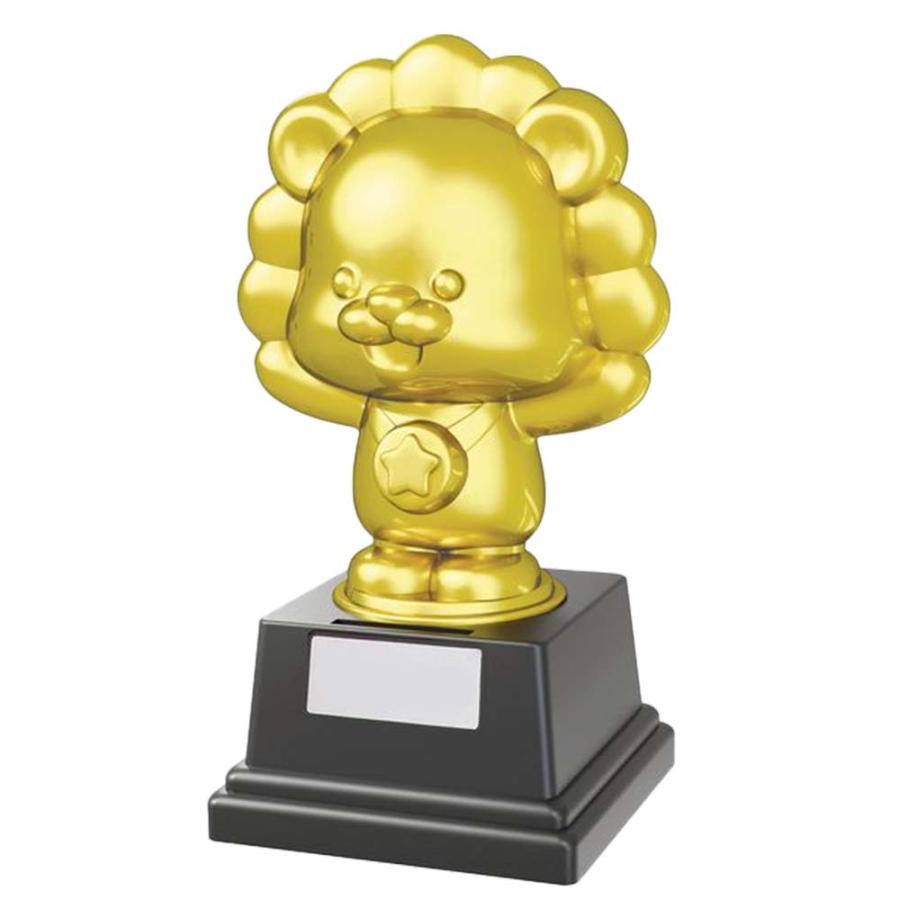 幼稚園 景品 トロフィー 運動会 表彰 記念品 貯金箱 ライオン アニマル
