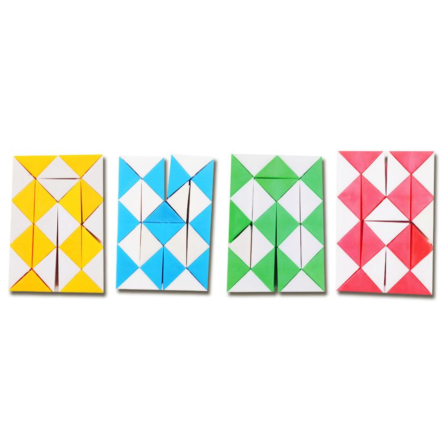 おもしろ立体スネークパズル 全4種 （24個入り） 【 知育 パズル 景品