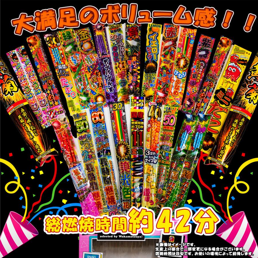 ☆送料無料・優良配送対象☆HANABIベストチョイス 総燃焼時間約42分
