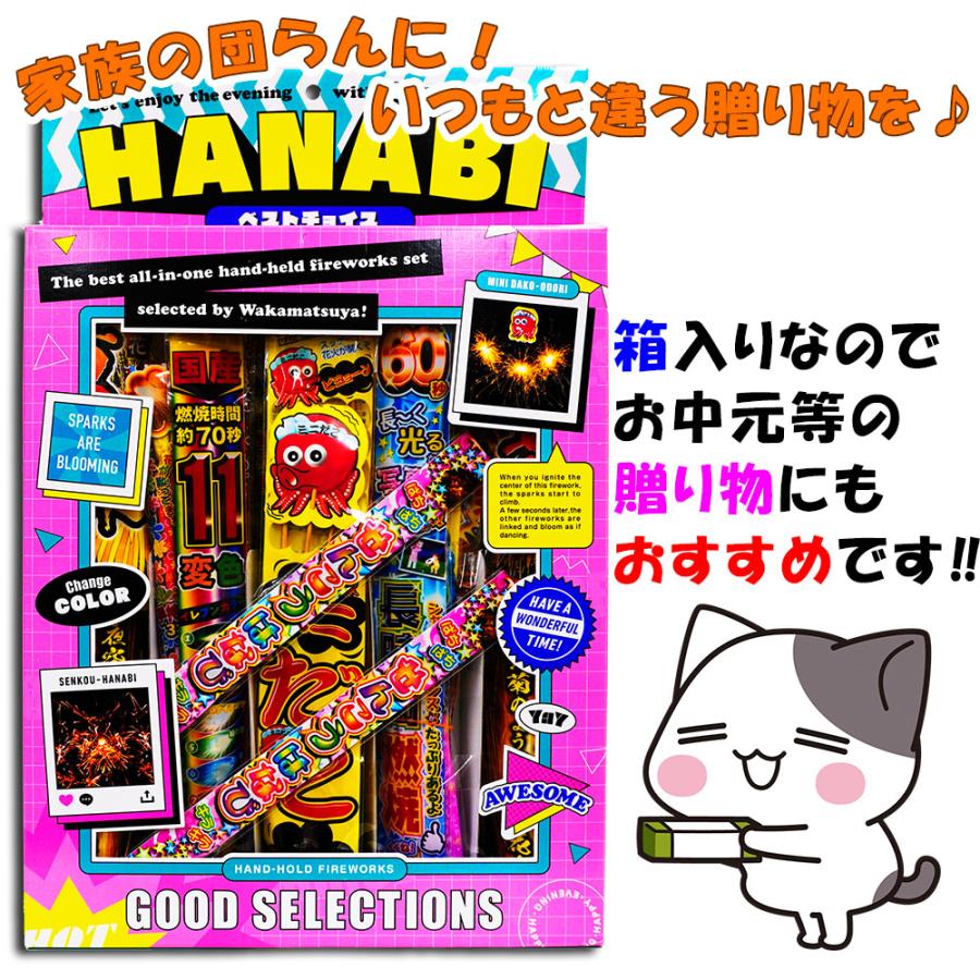 ☆送料無料・優良配送対象☆HANABIベストチョイス 総燃焼時間約42分