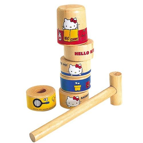お正月 おもちゃ だるまおとし ハローキティだるまおとし 木製 Eおもちゃやさん Yahoo 店 通販 Yahoo ショッピング