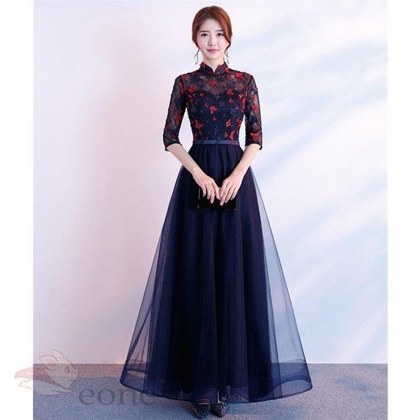 正規店仕入れの パーティードレス ワンピース ロング チュール 蝶々 袖あり マキシ丈 レース切替 結婚式 二次会 演奏会 披露宴 透け感 大きいサイズ Xs 3l 最先端 Www Ladislexia Net