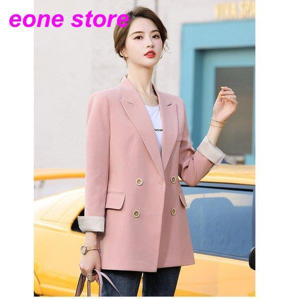 テーラードジャケット ダブルボタン レディース スーツジャケット カジュアル おしゃれ ゆったり 女性用 アウター 上品 春秋用 卒園式 七五三 お宮参り 通勤 Ol Etxz3 E One Store 通販 Yahoo ショッピング