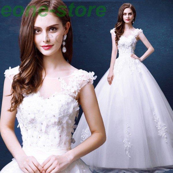 値下げ品 ウエディングドレス 安い 花嫁 ドレス 二次会 ウェディングドレス プリンセス 結婚式 披露宴 ブライダル ロングドレス エンパイア シンプル ドレス Wedding Dress 在庫処分セール Superavila Com