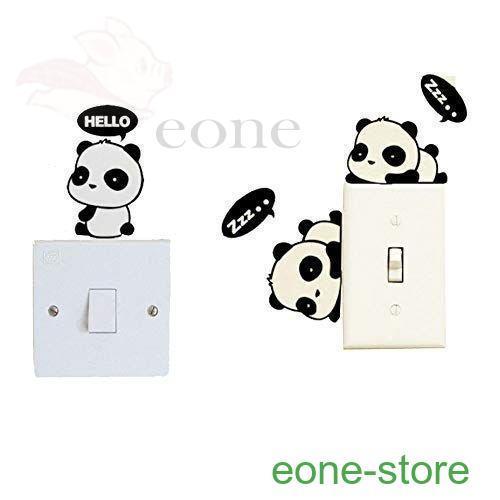 ウォールステッカー 電源スイッチ ステッカー 可愛い パンダ 壁紙 シール 飾り インテリア 防水 ステッカー 電気スイッチ飾り 剥がせる Jpw13 Bz E One Store 通販 Yahoo ショッピング