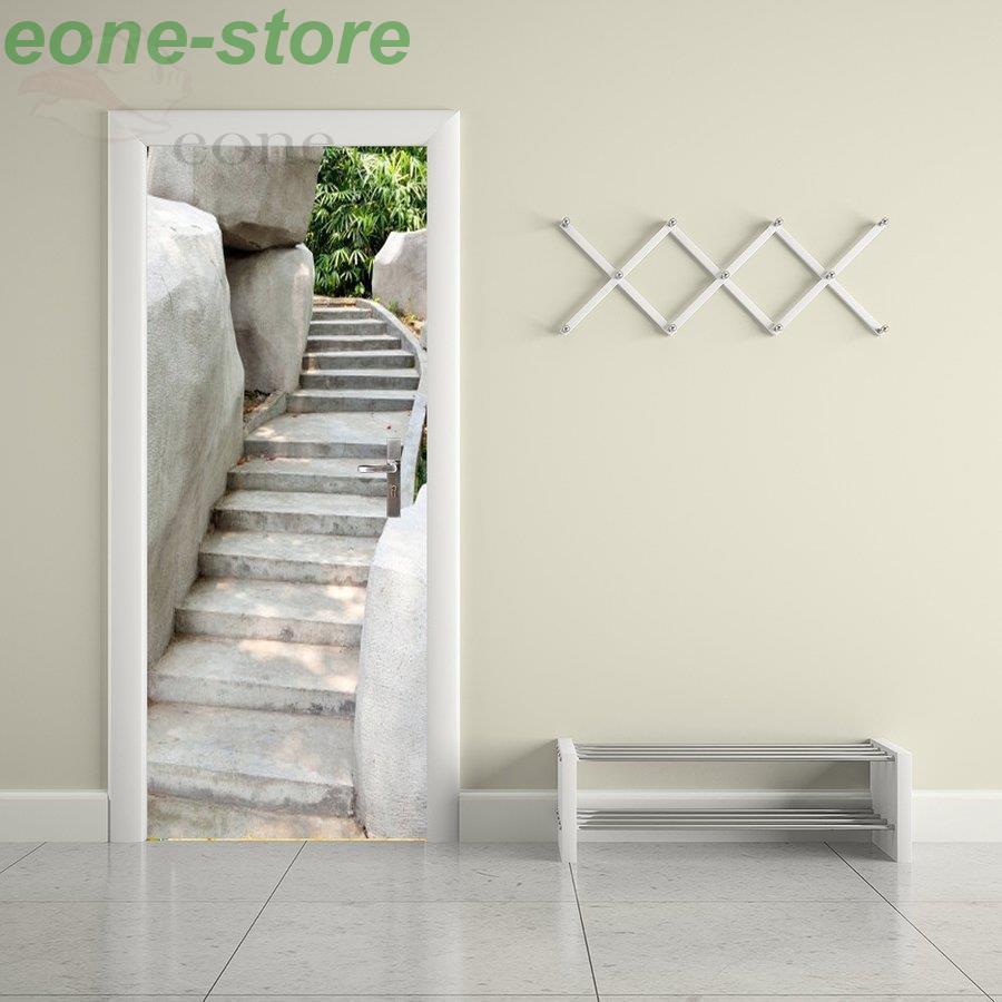 ウォールステッカー シール 貼ってはがせる 室内用ドア装飾シート 防水シール 部屋 ドアシート ドア壁紙 Diy おしゃれ 石 階段 飾り Jpw3 Qt E One Store 通販 Yahoo ショッピング