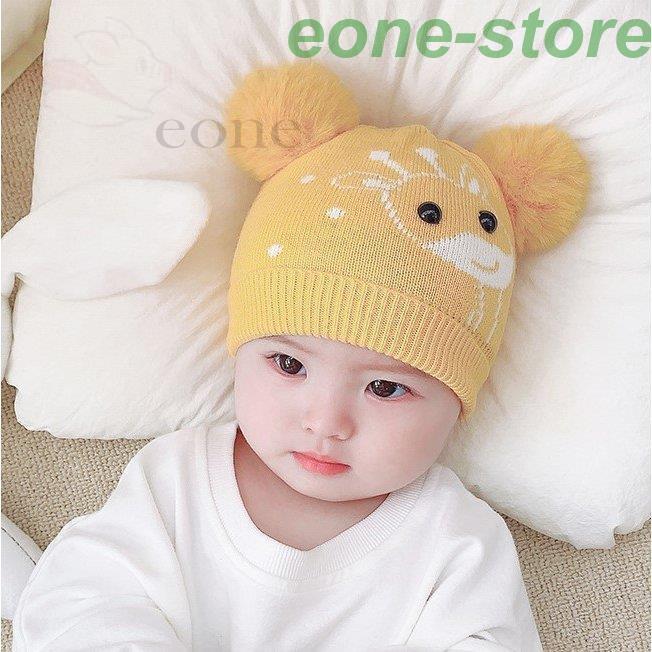 ニット帽 ベビーハット 子供用 ベビー 赤ちゃん 男の子 女の子 ファッション雑貨 小物 ポンポン キリン 動物 アニマル イラスト レッド ブルー Qjsx1 Lxh E One Store 通販 Yahoo ショッピング