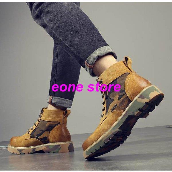 ワークブーツ メンズ キャメルブーツ カジュアル シューズ 靴 男性 ストリート Xdx3 Djm E One Store 通販 Yahoo ショッピング