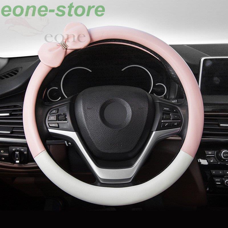 ハンドルカバー リボン レザー ステアリングカバー 滑り止め 汚れ防止 カー用品 汎用 自動車内装 男女兼用 可愛い ドライビング 38cm O型 D型 車用品 Xpsx3 Bjm E One Store 通販 Yahoo ショッピング
