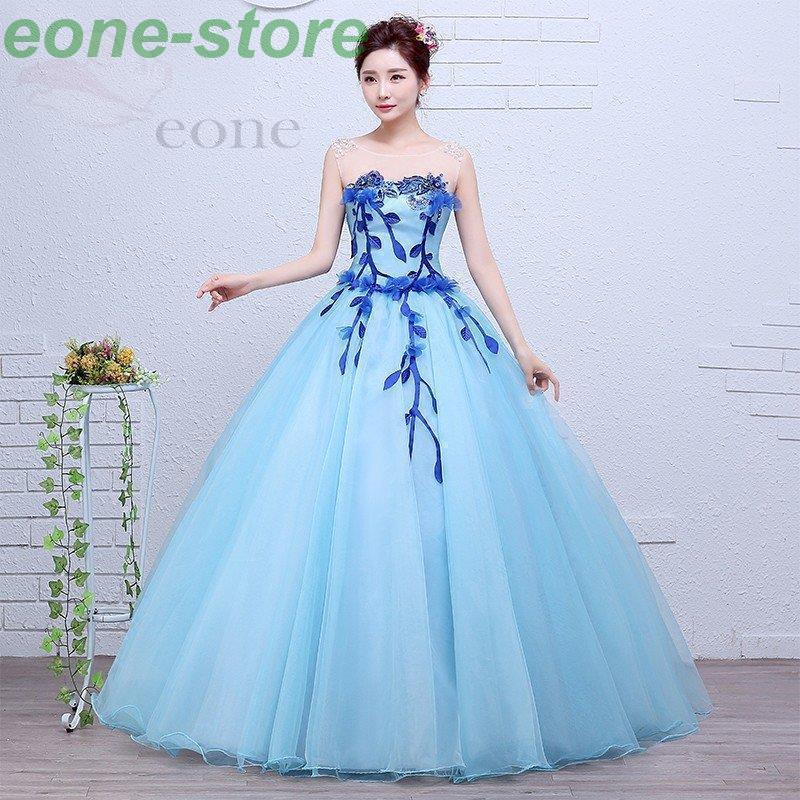 アウトレット 店舗 価格 ウエディングドレス カラードレス ブルー 安い 結婚式 ロングドレス 演奏会 コンサート 二次会 プリンセスライン ステージ ドレス パーティードレス 披露宴 公式直営店 Shirleyryan Ca