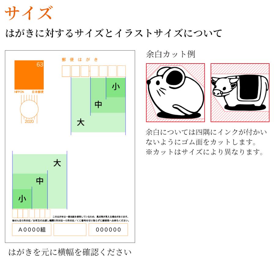 選べる 干支 十二支 イラスト 小 中 大セット ゴム印 のべ板 15mm 27mm 42mmセット 年賀状 スタンプ ハンコ かわいい 手作り Gom 01 16 05 笑印堂yahoo 店 通販 Yahoo ショッピング