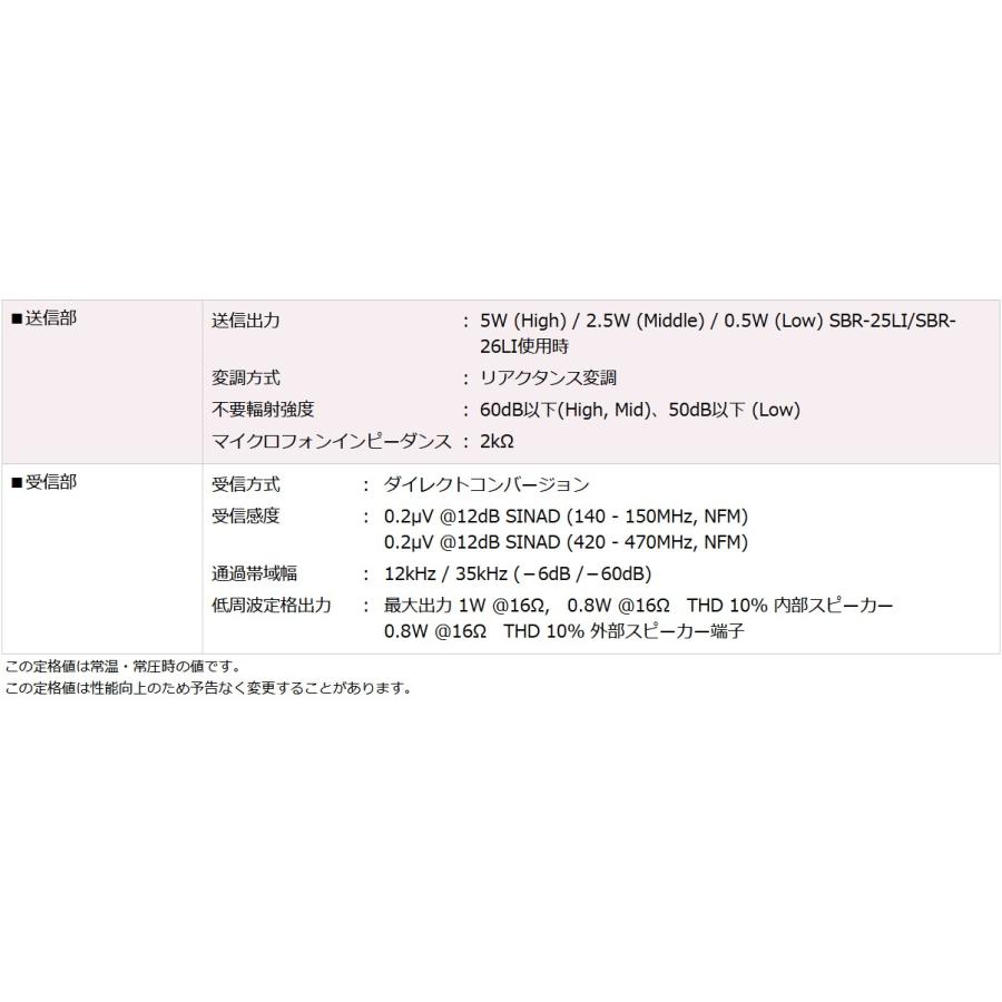 FT-65(FT65) & SBR-25LI(1900mAh) リチウムイオン電池  YAESU 八重洲無線 144/430MHz リチウムイオン電池セット アマチュア無線｜epartners｜06