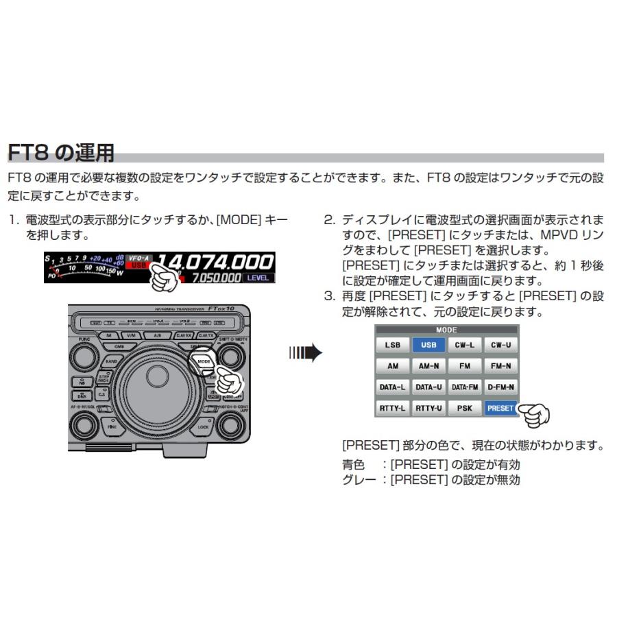 FTDX10(FTDX-10) 100W & SP-30 & SPS10 HF/50MHz ハイブリッドSDR YAESU 八重洲無線 アマチュア無線_14