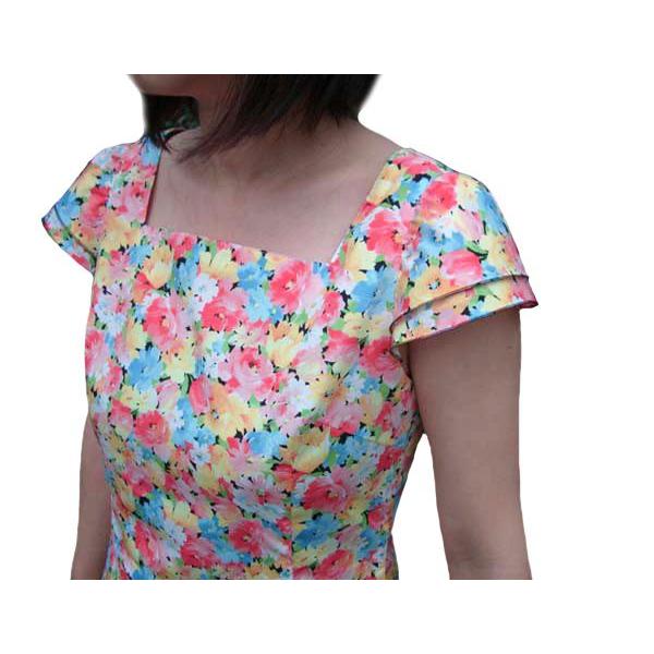 型紙 パターン スクエアネックワンピース型紙 テキスト付き Lop 001 Eパターン コレクション ヤフー店 通販 Yahoo ショッピング