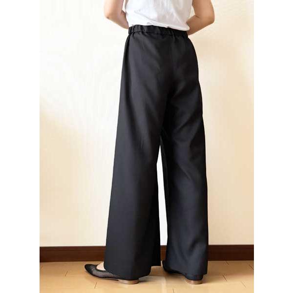 型紙　パターン　ウエストゴムタックワイドパンツ型紙　テキスト付き |  | 02