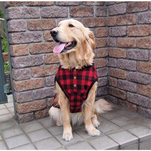 犬服型紙 前あきタンクトップ 大型犬用 テキスト付き : eパターン