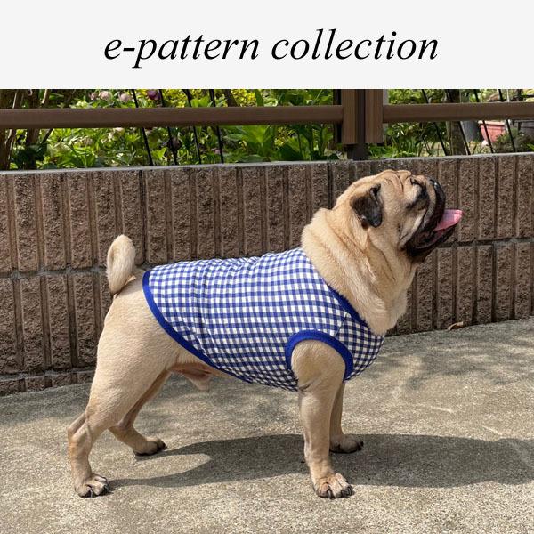 犬服型紙 タンクトップ（リブ仕様） 小型犬 小型犬ロング 中型犬用