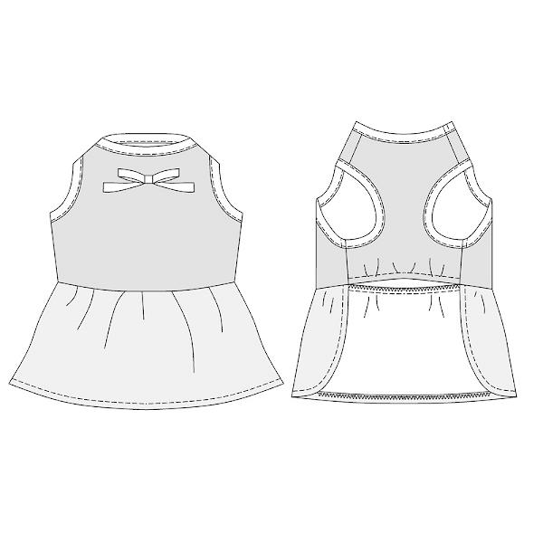 犬服型紙 ギャザーワンピース 大型犬用 テキスト付き Pop 011r Eパターン コレクション ヤフー店 通販 Yahoo ショッピング