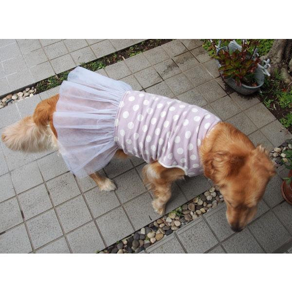 犬服型紙 チュールワンピース 大型犬用 テキスト付き : eパターン