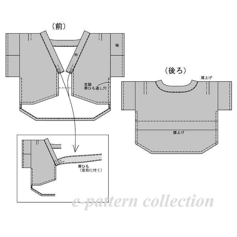 犬服型紙 浴衣 大型犬用 テキスト付き Pyu 007 Eパターン コレクション ヤフー店 通販 Yahoo ショッピング