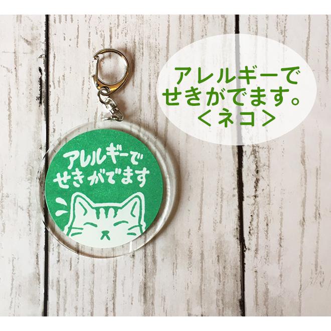 お知らせマーク アクリルキーホルダー アレルギー ネコ トイプードル パグ 体質 ペンギン Ackey1 消しゴムはんことギフトのエピリリ 通販 Yahoo ショッピング