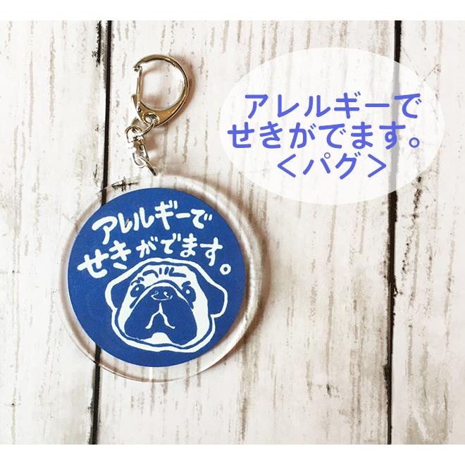 お知らせマーク アクリルキーホルダー アレルギー ネコ トイプードル パグ 体質 ペンギン Ackey1 消しゴムはんことギフトのエピリリ 通販 Yahoo ショッピング