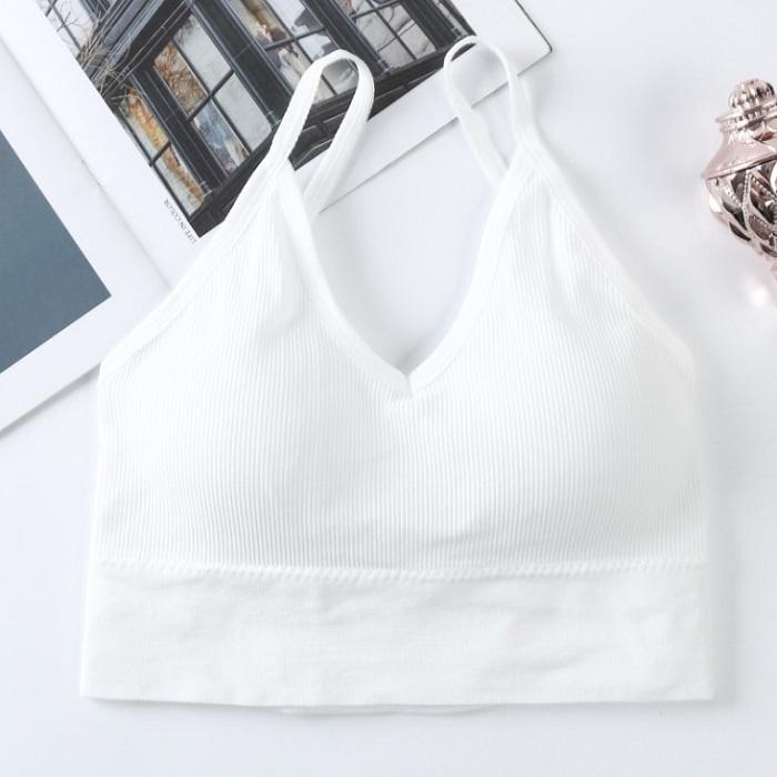 BR013 リブ ブラトップ ノンワイヤー 見せブラ スポーツブラ フィットネスウエア 肩こり 解消 下着 肌着 ナイトブラ |  | 02