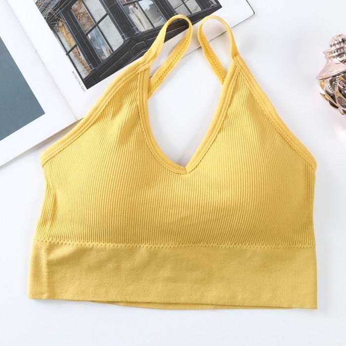 BR013 リブ ブラトップ ノンワイヤー 見せブラ スポーツブラ フィットネスウエア 肩こり 解消 下着 肌着 ナイトブラ |  | 07